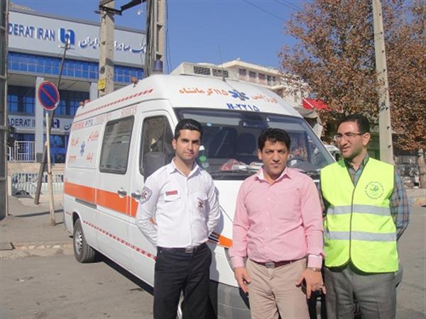 حضور فعال فوریت های پزشکی (115) شهرستان هرسین در مسیر زائرین اربعین حسینی (ع)