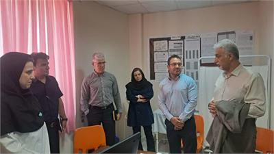 بازدید دکتر فرزین معاون فنی مرکز مدیریت شبکه وزارت بهداشت و سرپرست تیم پایش  از بیمارستان هرسین و مرکز خدمات جامع سلامت شماره