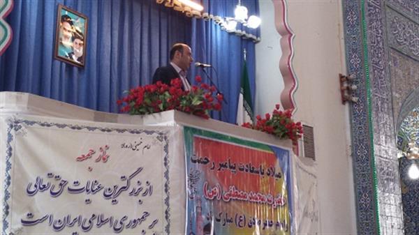 رئیس مرکز بهداشت شهرستان هرسین سخنران پیش از خطبه های نماز جمعه این هفته