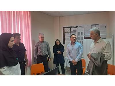 بازدید دکتر فرزین معاون فنی مرکز مدیریت شبکه وزارت بهداشت و سرپرست تیم پایش  از بیمارستان هرسین و مرکز خدمات جامع سلامت شماره