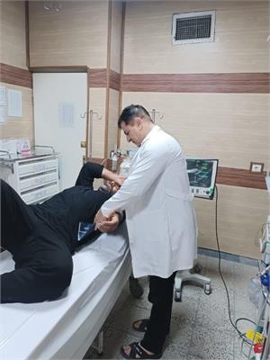ارائه خدمات بهداشتی درمانی به زائران اربعین حسینی در مرکز خدمات جامع سلامت شبانه‌روزی بیستون