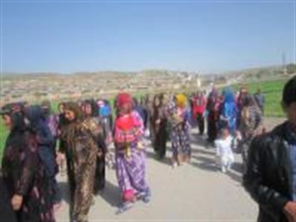 همایش پیاده روی  در روستای چشمه کبود